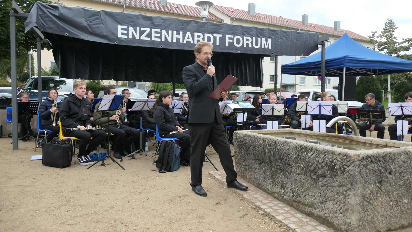 Serenade der Stadtkapelle N�rtingen auf dem Enzenhardtplatz