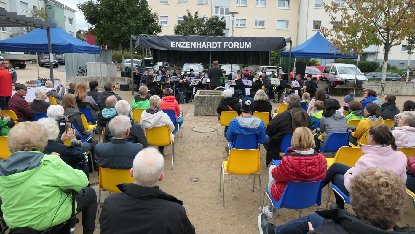 Serenade der Stadtkapelle N�rtingen auf dem Enzenhardtplatz