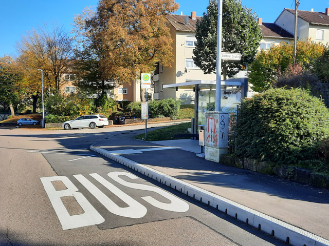 Bushaltestelle Stettiner Strasse im Enzenhardt